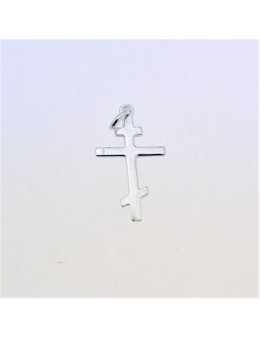 Pendentif argent Croix orthodoxe