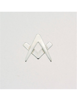 Pendentif argent équerre et compas