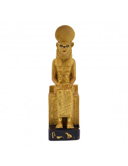 Statue Sekhmet assise dorée