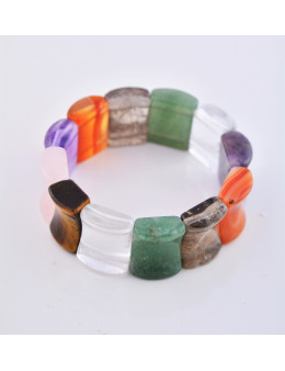 Bracelet élastique multipierres