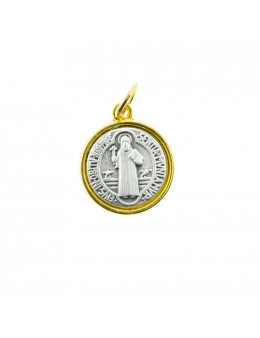 Médaille St Benoit métal argenté