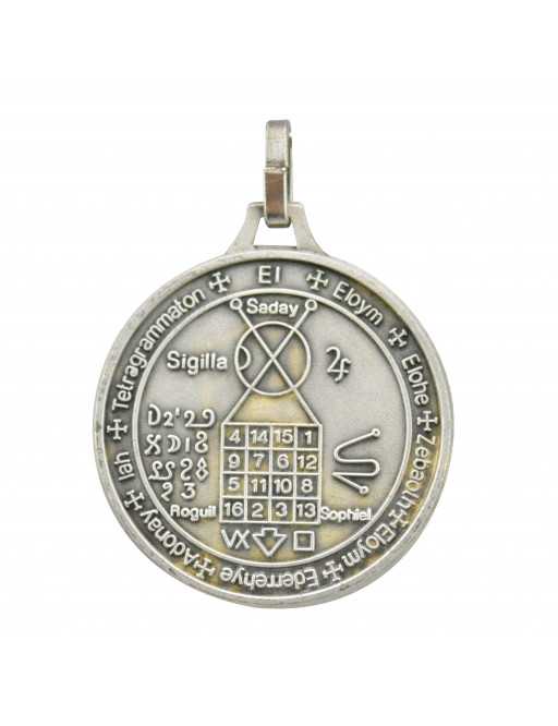 Médaille talismanique Pentacle des 7 planètes